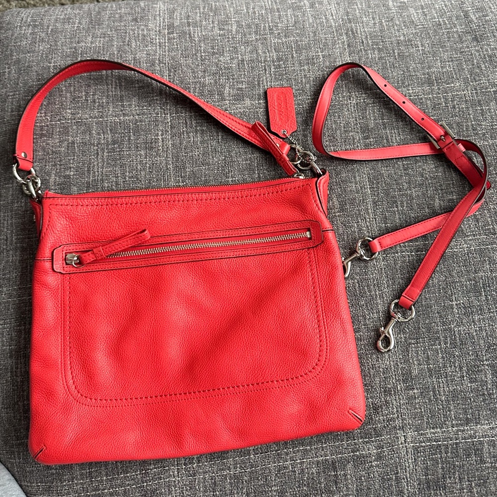 Coach Leather Red Purse